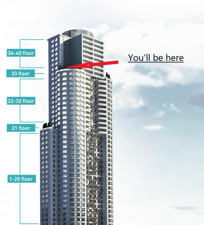Sunrise Sky Lux Apartment, 33Rd Floor, Pool And Fitness Included Skopje Exterior foto